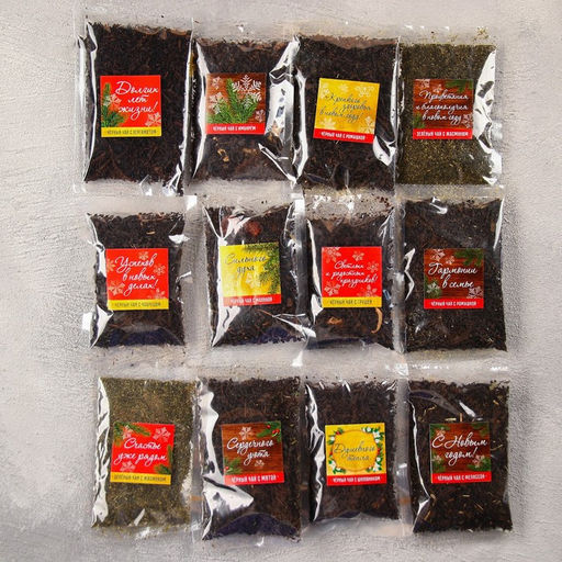 Чайный календарь С Новым годом, 20 г. х 12 шт. - Доброе Здоровье фото 2