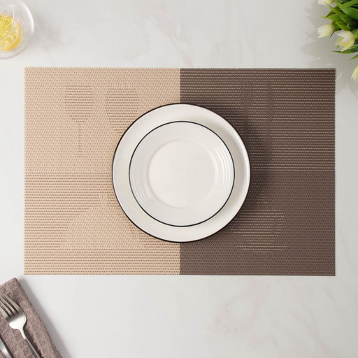 Цена за 12 шт. Салфетка сервировочная на стол «Ресторан», 45×30 см, коричневая