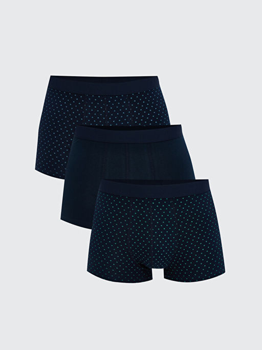 Standart Kal?p Pamuklu Esnek Erkek Boxer 3l?