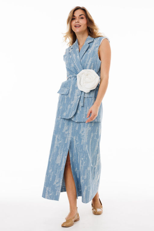 Костюм Lars Style 1043 серо-голубой