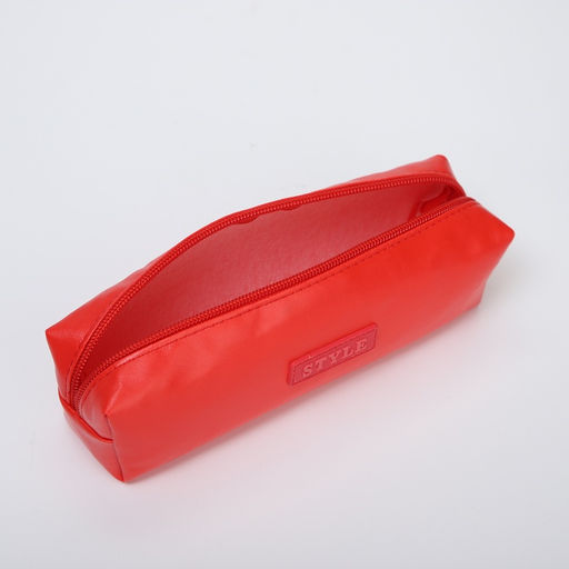 Косметичка-пенал на молнии Style, красная - Simaland фото 3