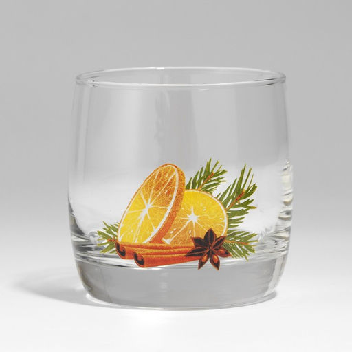 Стакан новогодний стеклянный Глинтвейн, 310 мл