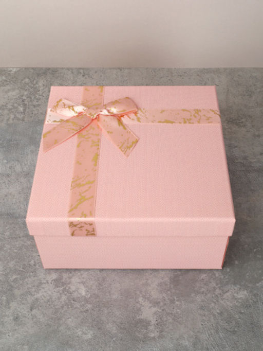Коробка подарочная квадратная 3 штуки 19х19 см / 3403-7 /уп 36/розовая - ГалеонТрейд фото 2