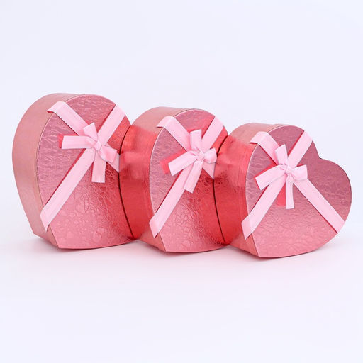 Набор подарочных коробок сердце 3 в 1, 31?27?13.3; 28?25?11.7; 26?23?10.3 см