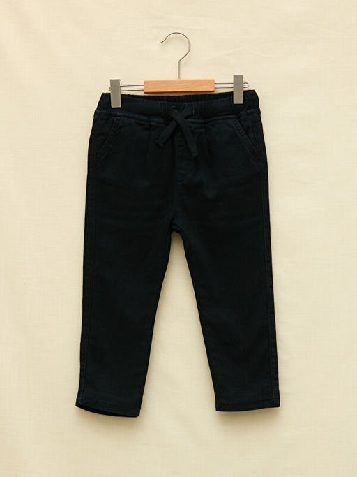 Beli Lastikli Basic Erkek Bebek Jean Pantolon