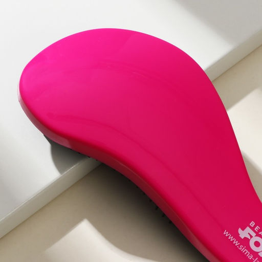 Цена за 2 шт. Массажная расчёска волна Beauty Fox, ярко-розовая