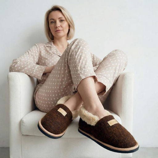 Тапочки-минисо арт. М9/02-02 Коричневый - Altro фото 2