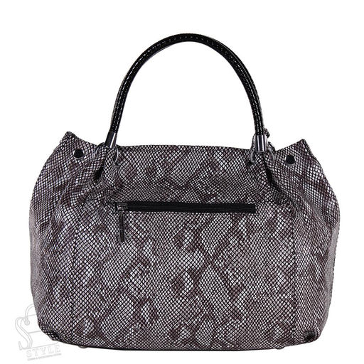 Сумка женская кожаная 8057-8-41 gray purple Polina&Eiterou/30 в Новосибирске