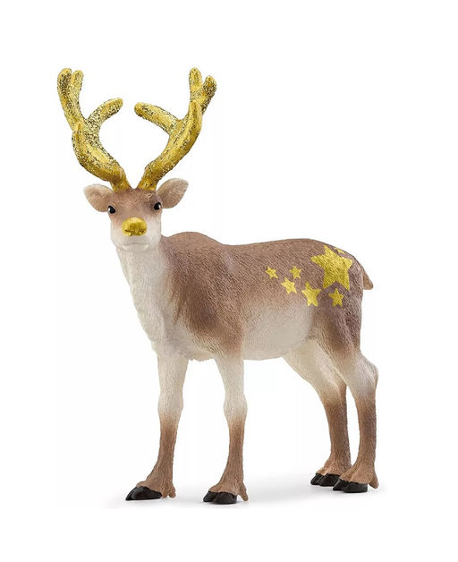 Schleich. Фигурка арт.72210 "Северный олень" (золотые рога)