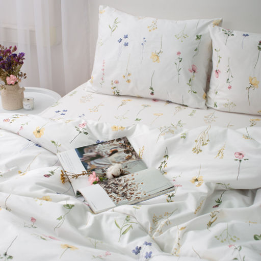 КПБ 2,0 спальный (с простыней на резинке 160х200х25, 2 наволочки 50х70), Ботанический сад Пододеяльник на молнии 177х217; простыня на резинке 160х200х25, наволочка 50х70 - 2шт. - Традиция фото 3