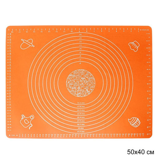 Коврик силикон 40*50 см, арт. GY-633-B/C/F/N/R/S 684189,684192,684188,684190,684191,684187, 684193