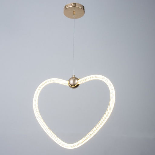 Светильник BayerLux Сердце LEd=36 Вт золото 46?6?35-120 см