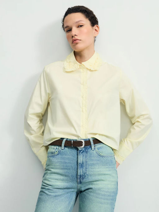 Рубашка прямого кроя с рюшами / Zarina  фото 2