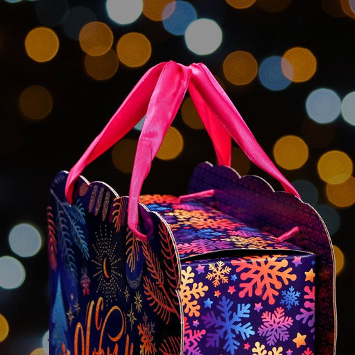 Коробка новогодняя подарочная складная «Шервуд», для сладких подарков, 23×9.8×24 см