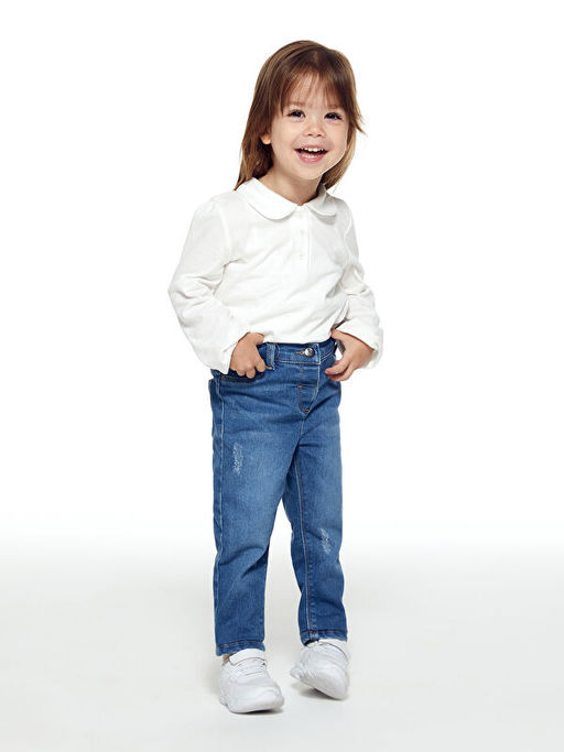 Basic K?z Bebek Jean Pantolon - Waikiki фото 2