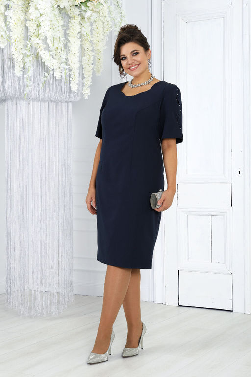 Платье Ninele 7431-Р темно-синий - Mira fashion фото 1225