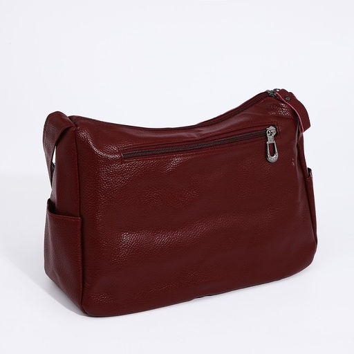 Сумка-мешок на молнии, цвет тёмно-красный - Simaland фото 2