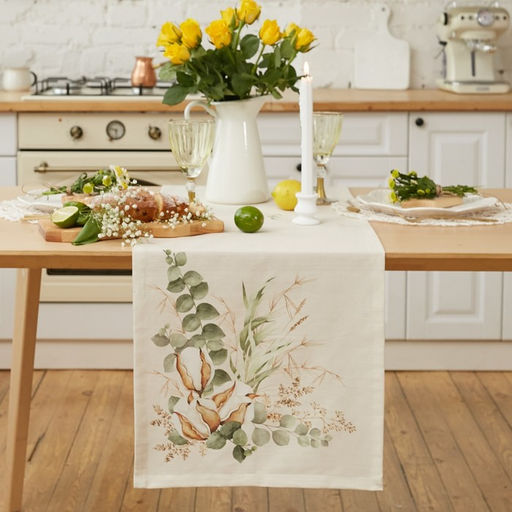 Дорожка на стол Этель Cotton 40×149 см, 100% хлопок, репс 220 г/м², бежевая