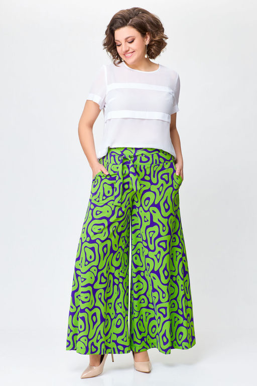 Блуза Swallow 803.2 черный+серебряный узор фото 417