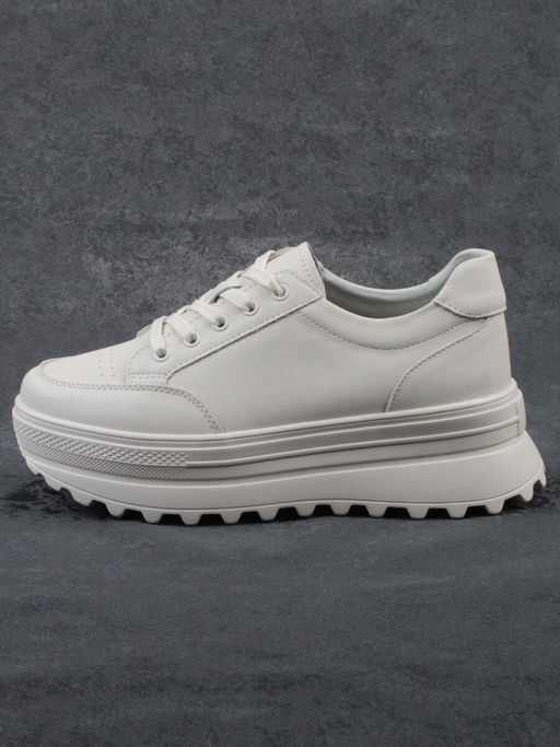 03-YC282-2 BEIGE Кроссовки женские (натуральная кожа) - Фабричный китай фото 10