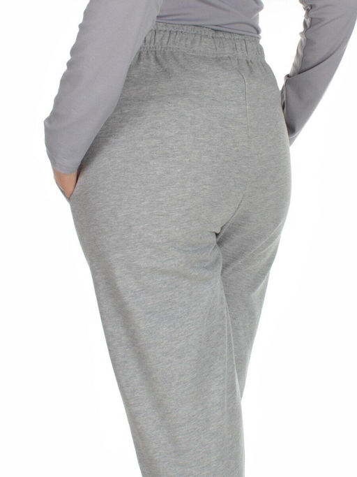 J-01 GRAY Брюки спортивные женские (85% хлопок, 15% полиэстер)