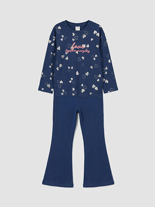 Bask?l? K?z ?ocuk Ti??rt ve Tayt