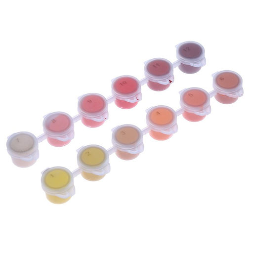 Краска акриловая «Огненное настроение», 12 цветов