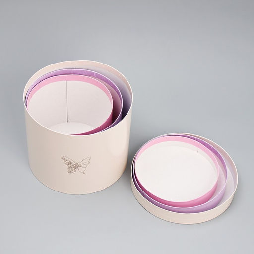 Набор коробок 3 в 1, упаковка подарочная, «Цветы», 16×16×14‒20×20×17 см