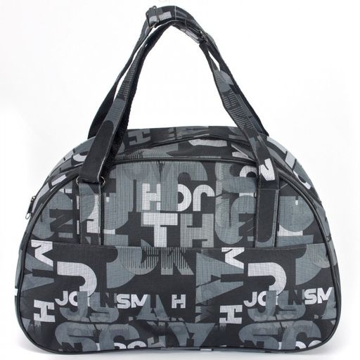 Сумка дорожная Дизайн-Фитнес (малый) -Xtreme, 1отд, 1внеш карм, серый/черный (символика) 208347 - Bobo фото 2