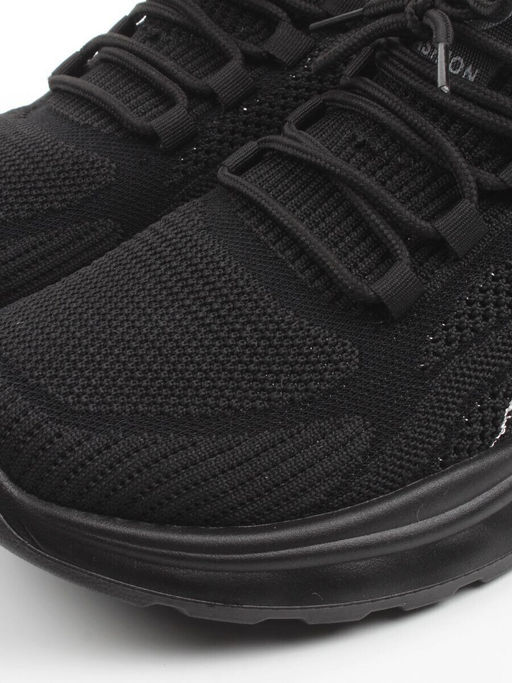 03-TEX-D01-05 BLACK Кроссовки летние мужские (текстиль)