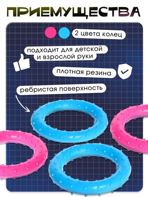 Развивающий набор «Тактильные колечки»