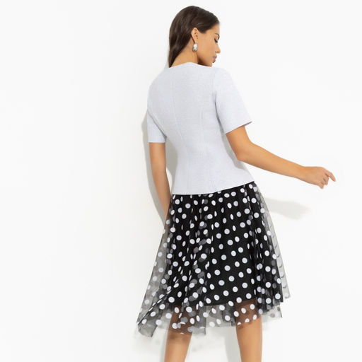 Костюм с юбкой приталенного силуэта Актуально сегодня (2 в 1 gray) - Charutti фото 5