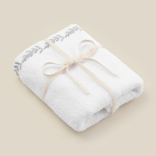 Полотенце махровое SL HOME: Floral «Блан де Блан» 50×90 см, хлопок 100%, белое