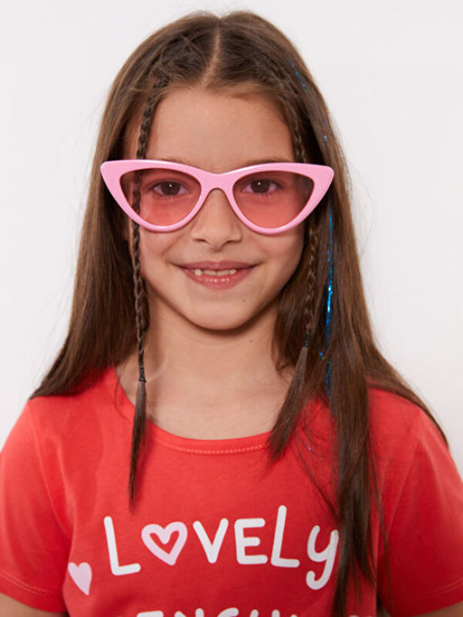 Bisiklet Yaka Bask?l? K?sa Kollu K?z ?ocuk Ti??rt - Waikiki фото 2