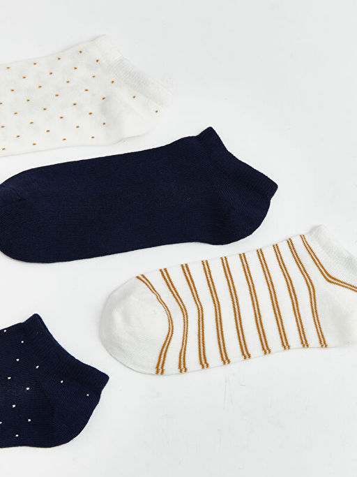 Desenli Kad?n Patik ?orap 5li