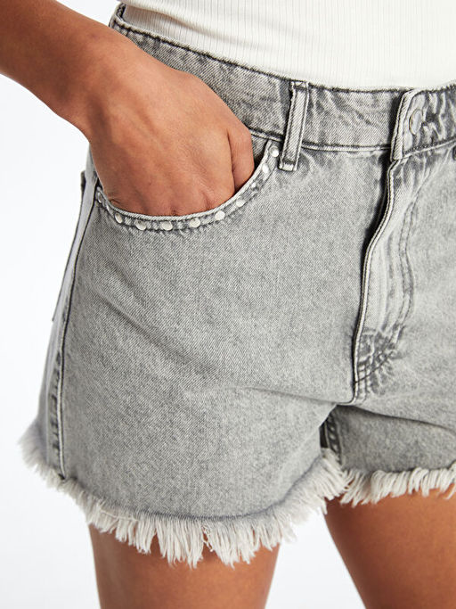Шорты женские джинсовые Mom Fit