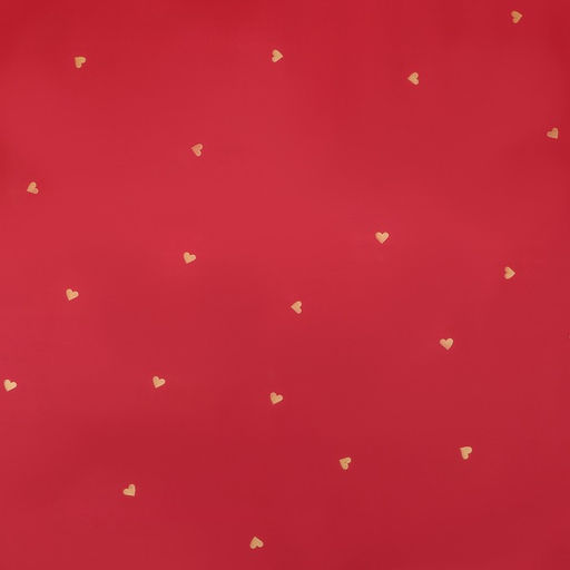 Пленка для цветов, 57 см ×10 м, «Сердечки», винная, 65 микрон