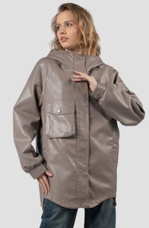 Эко-кожа Плащ куртка