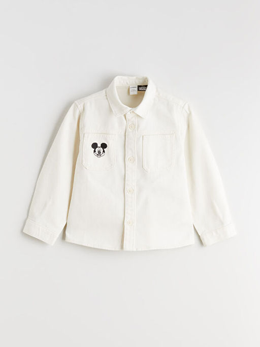 Mickey Mouse Nak??l? Erkek ?ocuk G?mlek