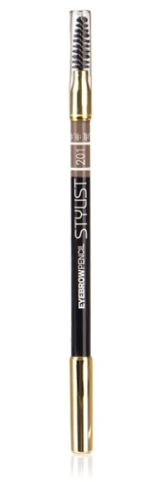 TF Карандаш для бровей EYEBROW PENCIL STYLIST CW-214 тон 201 пепельный блонд - Triumf фото 2