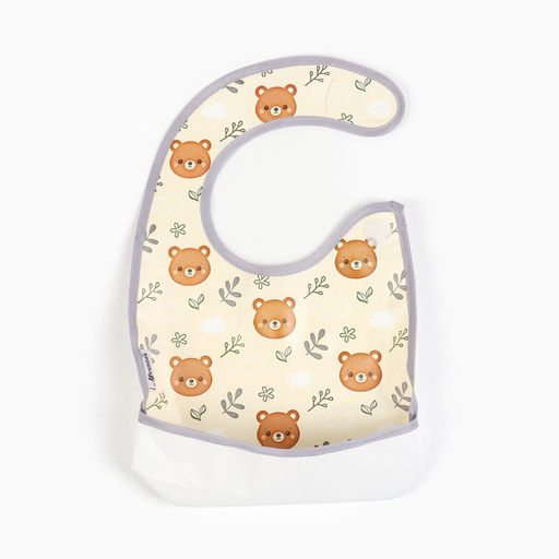 Нагрудник непромокаемый Крошка Я «Лесная сказка», на липучке, с карманом