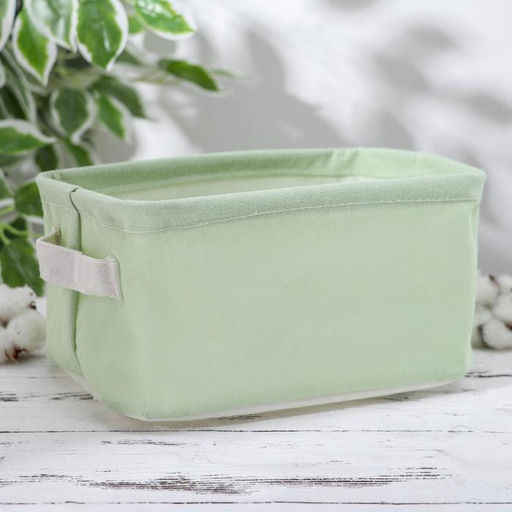 Корзина для хранения с ручками Доляна. Авокадо, 231612 см, фисташковая фото 4