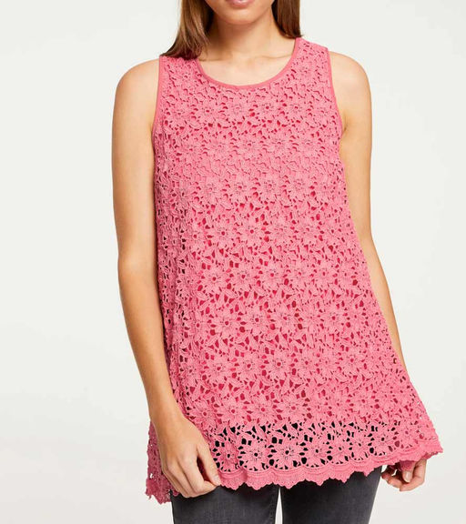 Топ, коралловый - Linea tesini фото 3