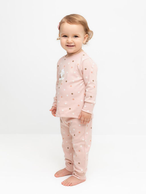 К 1621/дымчатая роза,цв.шарики пижама д/дет яс