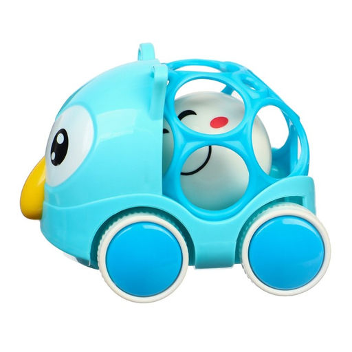 Машинка - погремушка «Совушка», с эластичными элементами, Крошка Я