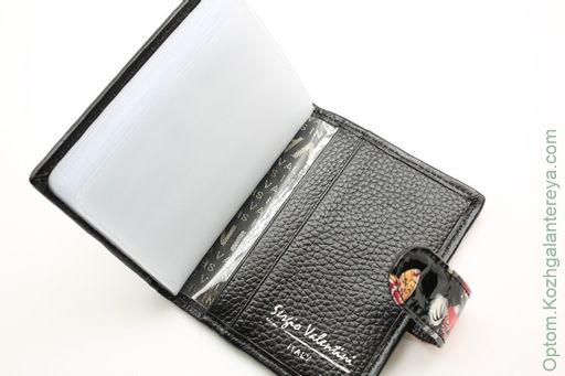 Женская кожаная визитница Sergio Valentini СВ 3259-010 фото 2
