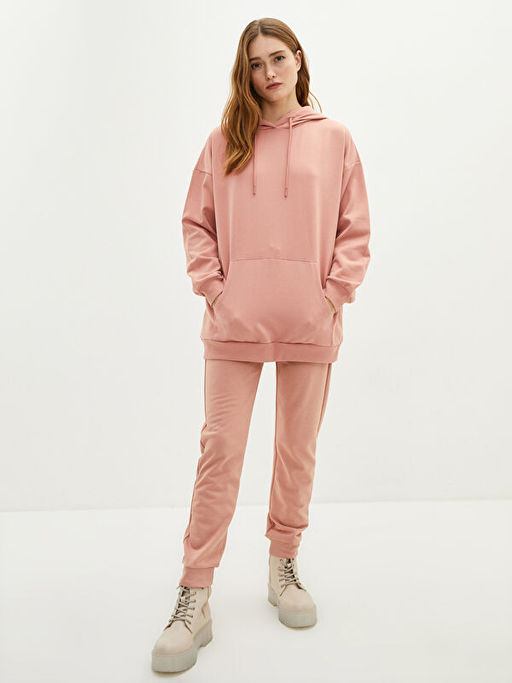 Kap??onlu D?z Uzun Kollu Kad?n Sweatshirt - Waikiki фото 2