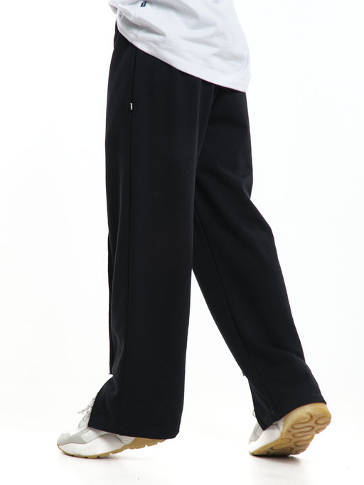 Брюки из футера для девочки 22-8005 черный - Mini maxi фото 2