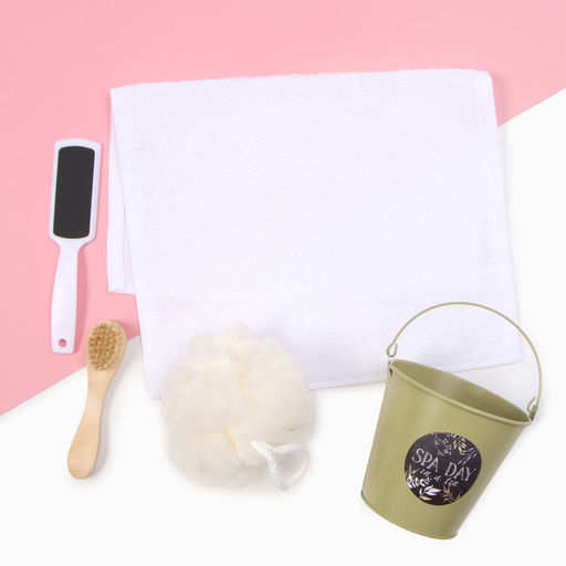 Набор подарочный «Этель» Spa day полотенце, мочалка, щётка