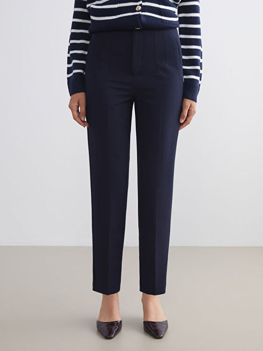 Dar Fit Pileli Kad?n Pantolon